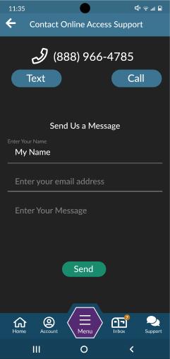 New proposed UI design contact screen